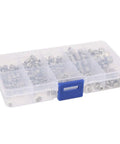 300 Pcs Stainless Steel Set Screws Kit With Hex Socket Headless Fasteners For Home Repair And DIY Projects Durable Corrosion Resistant Handy Storage Box Included in plastic storage box