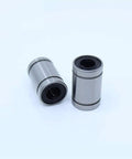 Pro Grade Linear Bearing Set LM12UU LM13UU LM16UU LM20UU ABEC1 5Pcs Ball Bearings For Smooth Linear Motion Guides And Rails Precision Bushing Guides For DIY CNC And Robotics, two silver linear bearings
