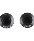 Top view of M10x1.0 Rear Derailleur Hanger Bolts 8.5mm Thread, 2 Piece Bike Mounting Screws, Aluminum Alloy Black Finish