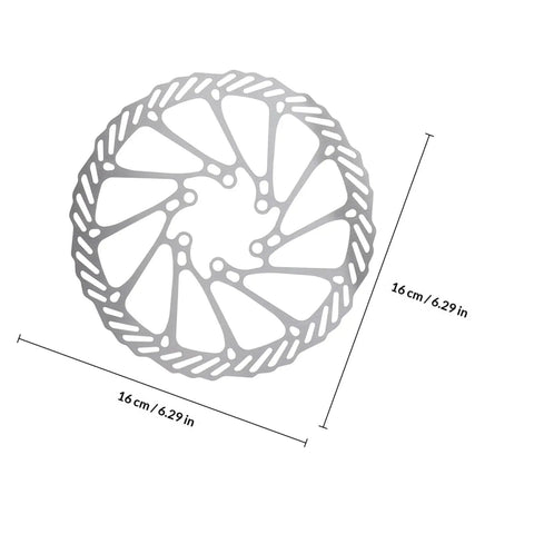 Epic Mountain Bike Hydraulic Disc Brake Kit With Beefy Pads And CNC Balanced Rotors For Gnarly Trails And Smoother Weekend Shredding Anywhere You Ride, 16 cm rotor.