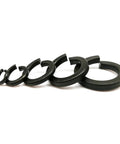 Heavy Duty Grade 8 Steel Split Lock Washers Set M2 To M24 for nuts, bolts, and screws, shown in size sequence
