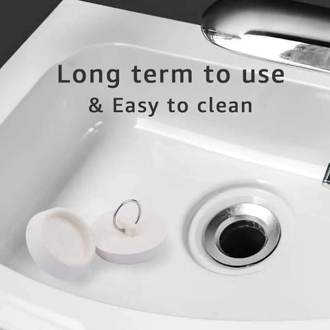 Peirushg Bathtub Easy-Install Stopper Quick 1-3/8in. shown in sink with rubber design for easy removal and cleaning.