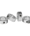 Zinc Plated Set Screw Shaft Collars Three Eighths Inch Bore Four Piece Pack Carbon Steel Heavy Duty industrial use