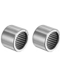Two Heavy Duty Needle Roller Bearings Built Tough With Full Complement Drawn Cup Open Style Three Quarter Inch ID One Inch OD Three Quarter Inch Width