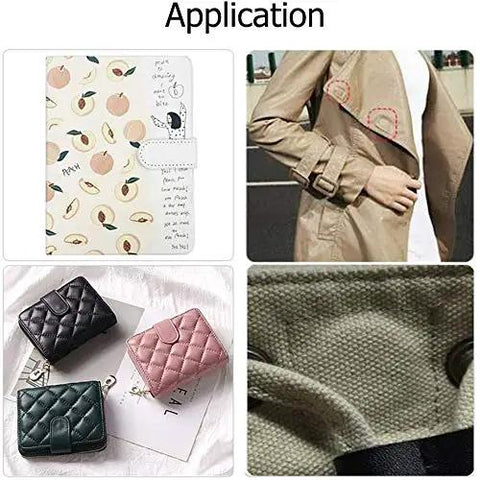 Application of Totally Invisible Hidden Magnetic Snap Buttons 10 Sets 18 mm on handbags and jackets.