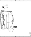 2 Inch Polypropylene Pump Body Assembly For Industrial And Agricultural Pumps Replacement Part Durable Multicolor Design Plug And Play Fit Quick Install High Performance Hydraulic Component exploded technical drawing of 2 inch polypropylene pump body