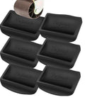 Bed Stopper And Furniture Stopper Caster Cups For All Furniture Wheels Sofas Beds And Chairs Solid Silicone No Slip Scratch Proof Prevent Scratches 6 Pack Black