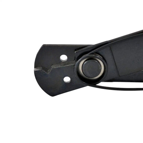 Close-up of 101 S Adjustable Wire Stripper For Electricians And Tech Pros Grounded Build with precision cutting blades