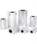 Multiple sizes of Built Tough Linear Motion Ball Bearing Slider Block Bushing SC12LUU for CNC and 3D printer projects.