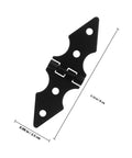 Heavy Duty Iron Gate Hinge Set, 10 Pack Yard Fence Door Hinges For Outdoor Garden Gates shown with dimensions, black iron