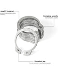30Pcs Heavy Duty Carbon Steel External Circlip Retaining Rings C-Style Snap Rings For Shaft Maintenance, super tough M17 size with standard jaw design.