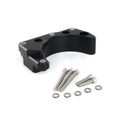 Heavy Duty Pom Chain Cover Engine Case Protector Guard For Yamaha Raptor 700 And 700R 2006 2019, black sprocket shield, installation hardware included.
