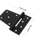 Heavy Duty Furniture Hinges Set In Black Carbon Steel With Screws Gate And Shed Door Hinges Smooth Low Noise Closing Right Or Left Hand Use