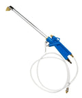 High-Pressure Air Engine Cleaning Spray Gun With 4Ft Hose, Pro-Grade Pneumatic Wash Sprayer For Tight Engine Bays, Busts Oil, Carbon Deposits And Grime In Narrow Spaces, Ideal Car Maintenance Tool, blue handle with long nozzle