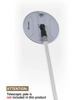 9 Inch Radial Drywall Sander Kit With Six Assorted Grit Sandpaper Discs showing the round sanding drum attachment on handle.
