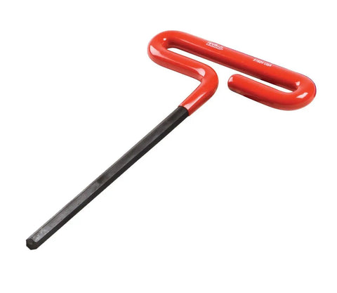 Cushion Grip Hex T Key Allen Wrench Set Eight Piece With SAE Inch Sizes Three Thirty Second To One Quarter Inch Six Inch Shaft Pro Grade