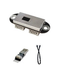 F2 Mini Dope LiDAR Sensor For Drones And Robots, connectors and cables, 0.02-7.8m range, high precision ToF measurement
