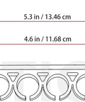 Diagram of Side Saddle 12 Gauge Shotgun Shell Holder For Picatinny Rails Carries Up To Six Shells showing dimensions