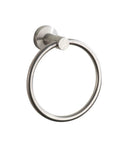 Brushed Nickel Towel Ring Stainless Steel Round Bath Towel Holder For Bathroom Wall Mount Rustproof Durable Easy Install With Screws