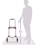 Welcom MC2S Magna Cart Elite folding hand truck, front view, silver, 200 lb capacity