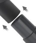 36mm Long Horse Hair Vacuum Brush With Universal Connector For 32mm And 1-1/4 Hose showing adapter connection.