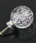 Five Pieces Clear Bubble Door Pull Knob Set For Cabinets Drawers Cupboards 30mm Acrylic Modern Hardware Handle With Bolt Included