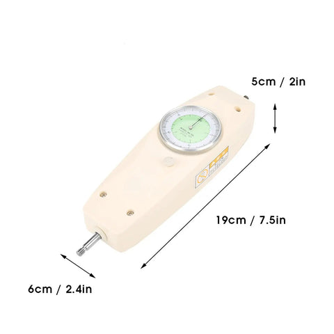 Analog Force Meter With Six Tip System, Handy Push Pull Dynamometer For Electronics And Auto Parts, 19cm x 5cm