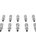 Stainless Steel Hydraulic Hose Fittings 3 8 Inch NPT Female Rotating Joint Stops Kinks Tangles Boosts Flexibility Hydraulic Pneumatic Plumbing Systems Heavy Duty Extends Lifespan Works Smoothly Tight Spaces No Drama Real Deal, 10-piece set