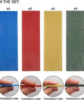 Six Thickness Plastic Glazing Blocks Shims Set With 1mm White 2mm Blue 3mm Red 4mm Yellow 5mm Green And 6mm Black 28 Shims