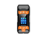 Top Tier Digital Stud Finder Wall Scanner With Ac Wire Detection And Wood Tracking Depth Gauge For Non Invasive Drywall Check Homeowners Dig This Solid Diy Tool Because It Delivers Accurate Finds Every Single Time Smooth Sailing, showing device front with buttons.