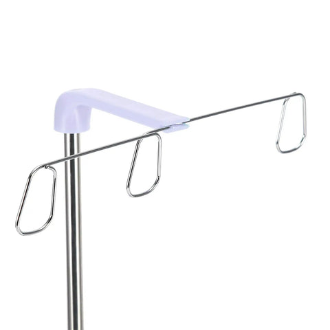 Top Tier 15 Bobbin Thread Stand For Sewing Machines, purple metal thread holder detail with smooth glide path.