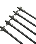 Five 24 Inch Crossbow Release Bolts with Decocking System for Bow and Archery Hunting, durable glass wrap, 9mm outer diameter.