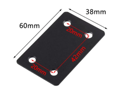 Heavy Duty Stainless Steel Mending Plate Set Of 12 For Wood Cabinets And Furniture Repairs, dimensions 60x38mm, flat bracket