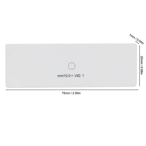 Micrometer High Precision 0.01mm Calibration Slide With Four Scales For Lab And School Use Optical Glass 75x25x1mm That Plays Nice With Microscopes Up To 400x Magnification, 75x25x1mm