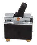 Front view of Angle Grinder Trigger Switch Replacement for Cutting and Polishing Machines and Industrial Drills, AC 250V 5A Push Button Switch, Durable Plastic Metal Build, Grab-And-Go Install for Hammers and Power Tools