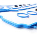 Close-up of a blue gasket from 3.6L V6 Valve Cover Gasket Set With Intake Manifold And Fuel Injection Gasket Pack For Chrysler 200 2011 2017