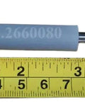 Slick Rubber Platen Feed Roller Fits DIGI SM100 SM110 Label Balancers, gray rubber roller with metal core, measured with ruler.