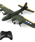 B-17 RC Plane Beginner Friendly Ready To Fly EPP Foam Glider with 2 Channel 2.4GHz Remote, stable fixed wing aircraft