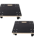 Heavy Duty Furniture Moving Dollies 15 Inch Plywood Roller With Swivel Wheels Up To 1320 Lbs Capacity, black surface, sturdy design.