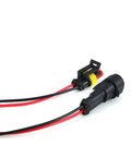 Grab These Sweet 12 Piece Auto Electrical Quick Connectors To Spice Up Your Wire Harness Kit With Gnarly Weather Proof Seals For Durable Car Maintenance, black waterproof connector with red and black wires