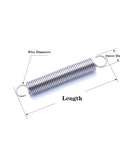 Grab A Pack Of Two Top Notch Extension Springs With Dual Hooks, Durable Wire Construction Featuring Heat Resistance And Zero Deformation For Electronics, Furniture Or Auto Projects