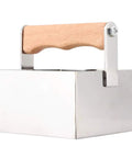 Stainless Steel Honeycomb Cutter For Beekeeping with wooden handle, rectangle honey cutter tool for clean burr-free honey cutting