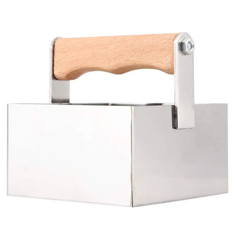 Stainless Steel Honeycomb Cutter For Beekeeping with wooden handle, rectangle honey cutter tool for clean burr-free honey cutting