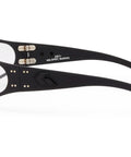 Heavy Hit Ballistic Safety Sunglasses Featuring Milspec Impact Resistant Wrap Frame And Ansi Certification With Machined Aluminum Build, side view