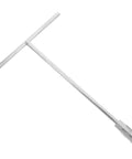 Ergonomic Steering Wheel T Handle Socket Wrench Made From Tough American Steel For Motorcycle Repair, long steel shaft.