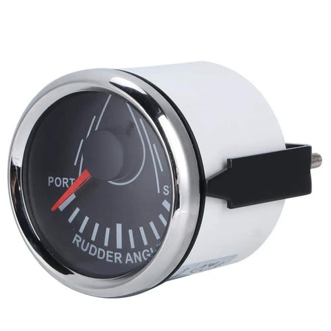 Universal Boat Rudder Angle Indicator With Beefy 0 to 190 Ohm Gauge Backlit Marine Display For Yachts And Boats IP67 Waterproof Rudder Sensor Pro Grade Performance 32V Systems Compatible, 52mm gauge