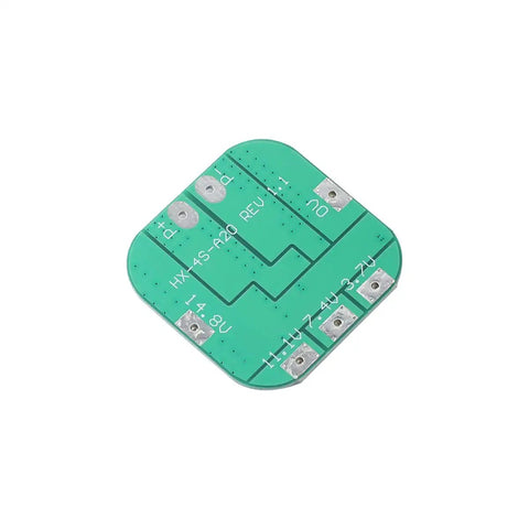 Real Deal 18650 Four Series Lithium Battery Management System With 20 Amp Overcurrent Protection For 14.8 Volt Charging and discharge protection board.