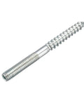 Tough As Nails M6 Hanger Bolts Two Point Seven Six Inches double ended zinc coated steel fasteners for furniture legs.