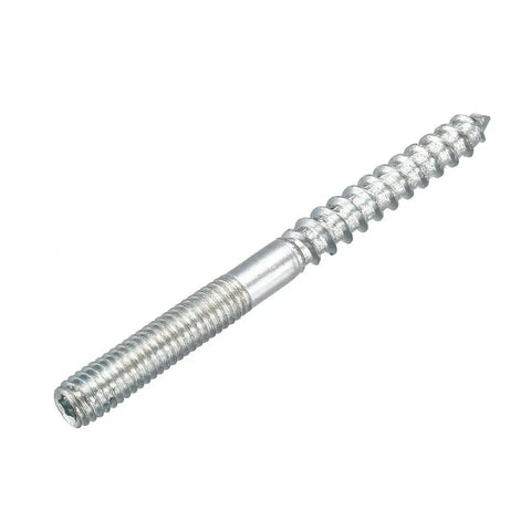 Tough As Nails M6 Hanger Bolts Two Point Seven Six Inches double ended zinc coated steel fasteners for furniture legs.