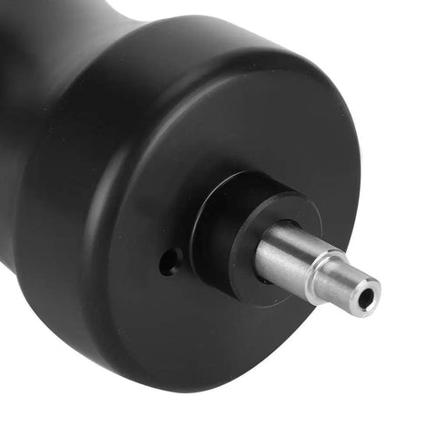 Close-up of Precision Watch Crystal Removal Pro Grade Air Pump Tool with metal nozzle and black ergonomic grip